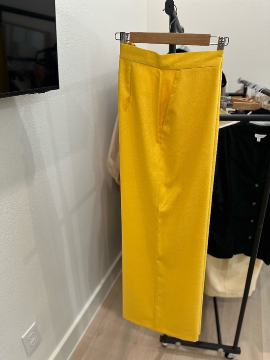ASOS Pants - ASOS Mustard Yellow Wide Leg Dress Pants | High Waist | Size 12 | NWT